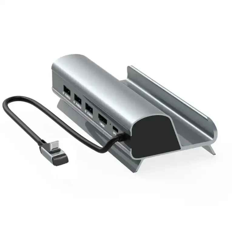 Gouden Kabel Fabriek 6 In 1 Usb C Deck Docking Station Pd Usb3.0 1000M Hd-Mi 4K 30Hz Stoom Dekoplader Station Dock