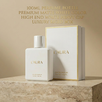 Flacon de parfum carré transparent de 100 ml, emballage de luxe, flacon pulvérisateur en verre vide, diffuseur à bâtonnets, sérigraphié