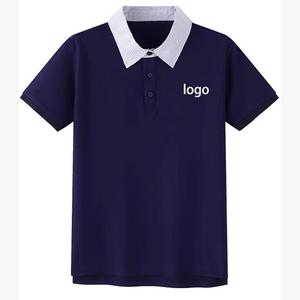 Camiseta Polo Personalizada para Niños, Cuello Polo, Algodón, Color Sólido, Camisa con Cuello para Niños Medianos y Grandes, Manga Corta - Product Image 5