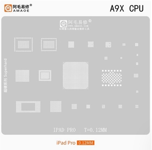 ชุดลายฉลุบัดกรี amaoe สำหรับ iPad air/pro/ 6/<span class=keywords><strong>5</strong></span>/MINI 4/3/M2ลอจิกบอร์ด A12X และแท็บเล็ต cpus - Product Image 5