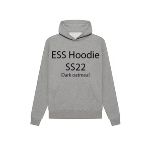 Felpa con Cappuccio da Uomo 1977 Essentials di Alta Qualità, 100% Cotone, <span class=keywords><strong>Fear</strong></span> of Winter God 1.1, Colore Dark Oatmeal con Stampa in Rilievo - Product Image 1