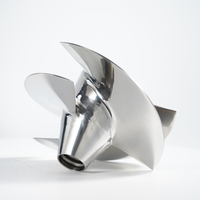 Impeller de Jet Ski Yamaha à 3 pales polies pour la série PWC VX700, diamètre 155 mm, 13/21, Impeller de bateau à moteur personnel