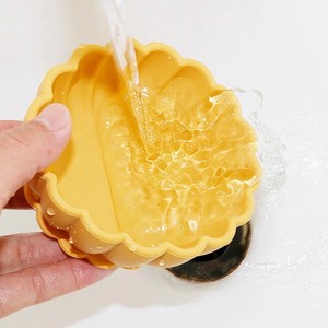 Kelutd BPA 프리 꽃무늬 디자인 어린이 방수 실리콘 유아용 식기 세트, 방수 및 낙하 방지 흡착식 그릇 - Product Image 3