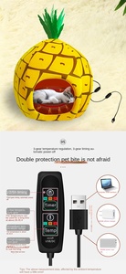 Lit chauffant pour chat de qualité supérieure pour l'hiver, alimenté par USB, avec thermostat réglable et housse lavable en machine - Product Image 4
