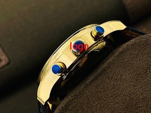 Luxury Men's Moon Phase <b>Automatic</b> Watch Leather Strap Waterproof Business Dress <b>Wristwatch</b> Analog Dial Watch - Product Image 5