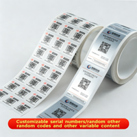 Étiquette adhésive holographique personnalisée en PVC anti-contrefaçon avec code QR, résistante à la manipulation, en rouleau, étanche, pour la traçabilité en exposition