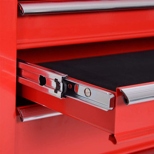 Chariot robuste atelier métal mobile <span class=keywords><strong>coffre</strong></span> roulant ensemble d'outils boîte 7 tiroirs mécanique armoire à outils pour voiture - Product Image 5