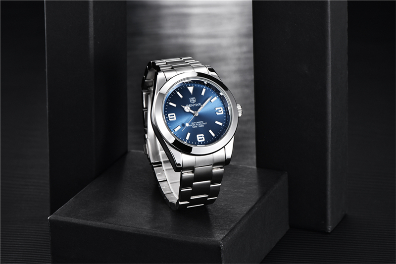 BENYAR 2022 New Stainless Steel Automatic Men Watches Top Brand Waterproof Luxury Men Mechanical Wristwatch Relogio Masculino