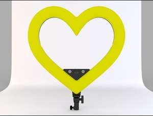 L в форме сердца RGB кольцевой свет режимы макияж селфи светодиодное кольцо 18 дюймов со штативом и держателями для телефона - Product Image 4