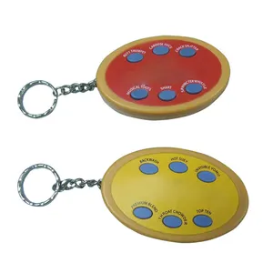 New Arrival Creative Wholesale Factory Price 6 Buttons Key Chain Talking Voice Recordable Keychain With Custom Voice