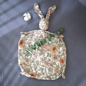 Nouvelle Arrivée Offre Spéciale Couverture de Sécurité pour Bébé 100% Coton <span class=keywords><strong>avec</strong></span> Tête de Lapin, Jouet Apaisant pour Nouveau-nés, Cadeau, Service OEM - Product Image 2
