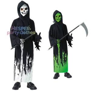Costume de fantôme pour enfants HP Halloween, robe effrayante qui brille dans le noir, masque de crâne, costume de spectacle de carnaval et de Pâques - Product Image 1