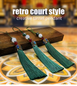 Bán buôn mặt dây chuyền tua nhỏ cho bookmark treo Spike tua rìa cho túi trang trí lụa dài tua Polyester phụ nữ - Product Image 3