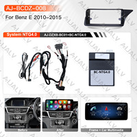 Aijia 12.3 Écran Multimédia Auto DVD Radio 8 Cœurs avec Carplay DSP FM GPS pour Mercedes Benz Classe E 10-15 LHD Kits de Cadre de Tableau de Bord
