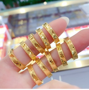 Aimgal Bague de Couple Écaille de Dragon en Or Pur 24K AU 999 4mm – Technologie de Dureté 5G 4 Fois <span class=keywords><strong>Plus</strong></span> Robuste, Cadeau Alliance Solide - Product Image 2