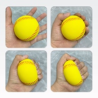 Balle de pression solide en mousse PU de 7 cm |   Balle anti-stress souple et élastique personnalisée pour le baseball/softball, soulagement de l'anxiété, entraînement de la force de préhension