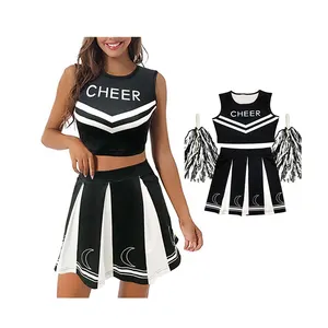 Costume Cosplay da Cheerleader minigonna uniforme Costume da donna per adulti Sexy festa carnevale Mardi Gras facili costumi di Halloween