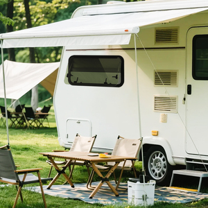 Fenêtre à ouverture vers l'extérieur pour camping-car, <span class=keywords><strong>caravane</strong></span>, remorque, avec coins arrondis, en verre trempé - Product Image 2