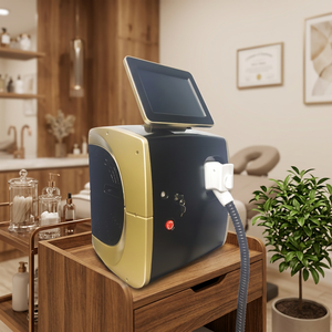 Appareil professionnel d'épilation au laser à diode en gros, 3 longueurs d'onde, système de refroidissement par glace, écran tactile 10 pouces pour usage en spa médical - Product Image 1