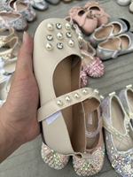 Chaussures pour enfants en stock à prix d'usine, chaussures de princesse pour filles, chaussures de cérémonie pour enfants à bas prix, restes de stock