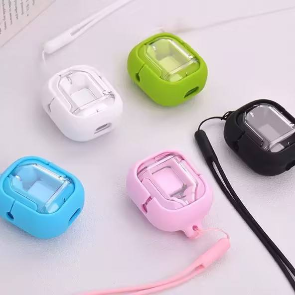 Trending Anti-fall Air31 Earbuds Protective Cover Case for Air31 BT30 Shockproof Waterproof Earphone Case with Hanging String