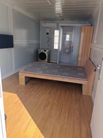 Maison mobile préfabriquée en bois et acier de type Z pliable, conteneur plat, camping, bureau