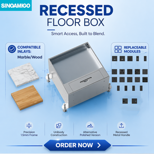 Cajas de Suelo Elevado SINOAMIGO, Tomas de Suelo Empotradas a Nivel del Material de Suelo - Product Image 1