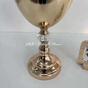 Wedding Floral Arrangement <b>gold</b> flower stand Wedding Centerpiece <b>Gold</b> Metal Flower Stand for Home <b>Party</b> <b>Decor</b> - Product Image 4