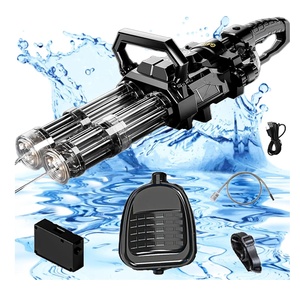 KK 2025 nouveau pistolet électrique à eau à double baril de l'usine ABS lumière rotative grand sac à dos jouet pour garçons; pistolets à eau électriques - Product Image 1