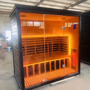 Sala de sauna infrarroja para 4-6 personas de espectro completo multifuncional para interiores de lujo con sal <span class=keywords><strong>del</strong></span> <span class=keywords><strong>Himalaya</strong></span> - Product Image 1