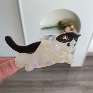 新款高品质UV印花女性醋酸发爪可爱流行甜美女孩发爪配件批发 - Product Image 5