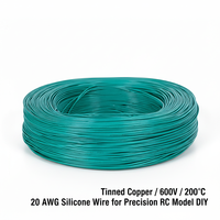UL3135 20 AWG Silikonkabel 600V Flexibel 0,5mm² 20 Gauge Verzinntes Kupfer 200°C Anschlusskabel für Präzisionsrobotik RC-Modell DIY