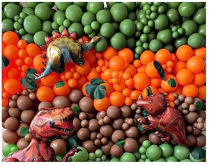 Ensemble de guirlandes de ballons dinosaures en latex avec <span class=keywords><strong>arche</strong></span> gonflable pour décorations de fête d'enfants pour Noël et Halloween - Product Image 5