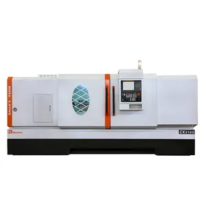 Stabilitas Tinggi CNC Flat Bed Bubut untuk Logam Grooving