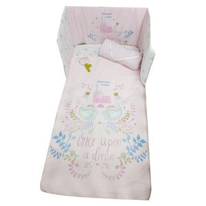Juego de Ropa de Cama Maydow con Diseño de Cisne y Oso de Dibujos Animados, 100% Algodón, 200 Hilos, Transpirable, para Todas las Estaciones, para Bebés Niños, Cuna - Product Image 5