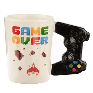 Gobelet en céramique Solhui Game Handle GAME OVER, gobelet pour manette de <span class=keywords><strong>jeu</strong></span>, gobelet à eau - Product Image 6