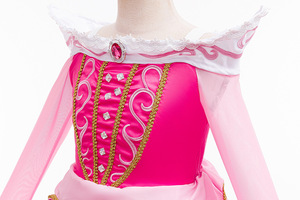 Vestido Bonito de Manga Larga para Niñas, Disfraz de Princesa Aurora, la <span class=keywords><strong>Bella</strong></span> Durmiente, para Cumpleaños, Carnaval, Halloween, Cosplay, Disfraces de TV <span class=keywords><strong>y</strong></span> Películas - Product Image 4