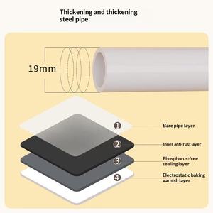 Armoire Portable en Tissu <span class=keywords><strong>avec</strong></span> Tiroirs, Organisateur de Rangement pour Chambre et Dortoir, Étagère Suspendue pour Vêtements, Gain de Place - Product Image 5