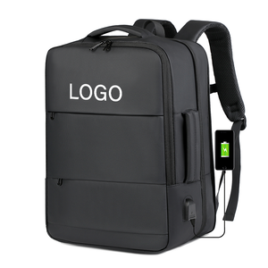 패션 맞춤형 학교 사무실 컴퓨터 가방 스크래치 방지 USB 비즈니스 여행용 확장형 노트북 백팩 - Product Image 1