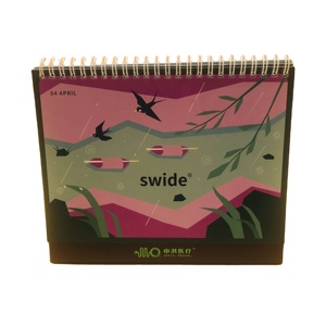 Customized Full Color Book 2026 Desk Calendar Printing Service for Company Products Promotion