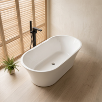 Baignoire autoportante portable avec drain, baignoire traditionnelle de haute qualité pour usage hôtelier, certifiée CUPC, directement du fabricant