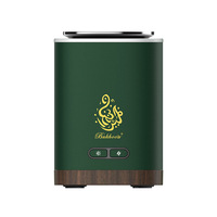 Brûleur d'encens électrique de luxe à LED, diffuseur d'aromathérapie, logo personnalisé, portable, USB, écologique, en métal, style moyen-oriental