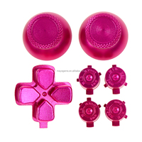 7 en 1 Boutons métalliques pour Playstation 5 PS5 Boutons directionnels en aluminium Boutons de direction en forme de balle Boutons de joystick Remplacement Accessoires