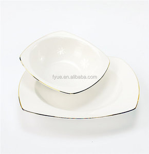 Bộ Đồ Ăn Bằng Sứ Thiết Kế Duyên Dáng Sang Trọng Dây Màu Vàng Bộ Đồ Ăn Tối Tinh Xảo 72 Chiếc - Product Image 4