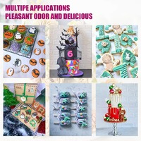 Pâte à sucre comestible en gros, pâte de gomme blanche pure et couleurs personnalisées pour la modélisation de gâteaux et la pâte à fleurs