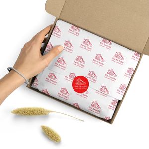 <span class=keywords><strong>Papier</strong></span> de soie kraft écologique personnalisé avec impression recto pour emballage cadeau - Product Image 3
