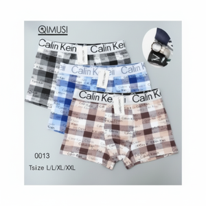 Boxer da uomo di qualità XL/XXL traspirante in tessuto di Nylon Spandex Design semplice Logo personalizzabile in vita borse individuali - Product Image 1