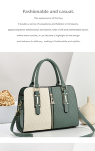 Ew hợp thời trang và linh hoạt Crossbody Túi xách công suất lớn thích hợp Vai Túi với hai dây đai zip đóng cửa phong cách quốc gia - Product Image 5