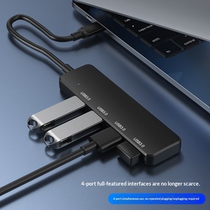 Base de Conexión <span class=keywords><strong>USB</strong></span> 3.0 de 4 Puertos para Laptops, Divisor <span class=keywords><strong>HUB</strong></span> - Product Image 3