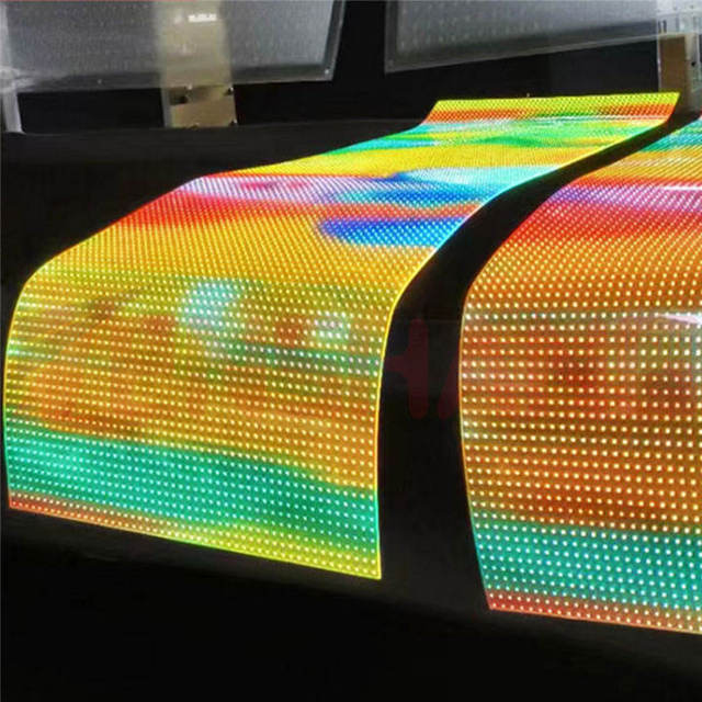 Transparent LED Film P6.25 Flexible Adhesive Advertising Screen for Glass Shop Display Screen